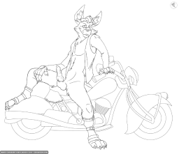 carl-on-bike-sketch